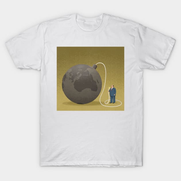 Earth Time Bomb T-Shirt by John Holcroft